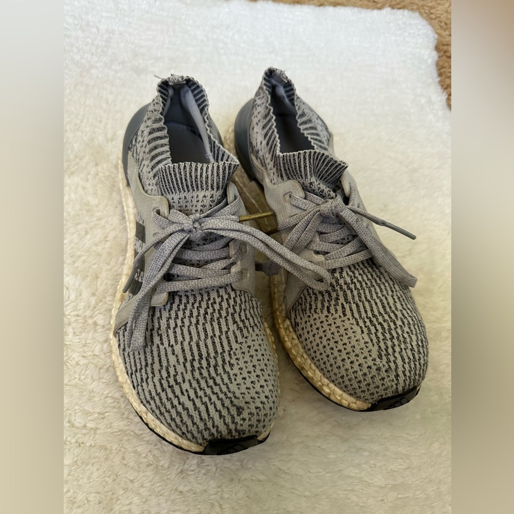 Adidas Ultraboost X sneakers- grey stripes- size 8